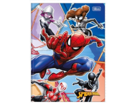 Caderno 1/4 80 Folhas Brochura Homem-Aranha - 308951