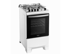 Fogão 4 Bocas Dako Supreme com Mesa em Inox e Acendimento Automático Branco – Bivolt