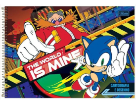 Caderno Tilibra Espiral Cartografia e Desenho 80 Folhas Sonic