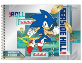 Caderno Tilibra Espiral Cartografia e Desenho 80 Folhas Sonic