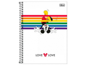 Caderno Universitário Capa Dura 1 Matéria Tilibra Mickey