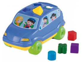 BRINQUEDO EDUCATIVO BABY CAR C/BLOCOS E PUXADOR ADE 704 CALESITA