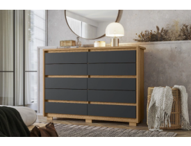 CÔMODA DUETTO ALBATROZ NATURE / TITANIUM 