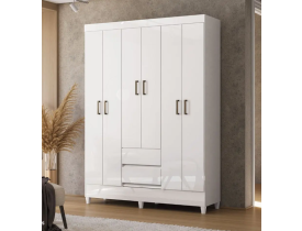 Guarda-Roupa Casal Santos Andirá Fit 6 Portas 2 Gavetas