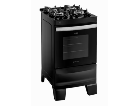 Fogão Atlas 4 Bocas Agile Up Glass com Mesa de Vidro e Acendimento Automático Bivolt - Preto