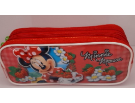 Estojo escolar Minnie duas divisórias