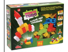 Brinquedo Monta Tudo - 96 Peças - Elka 224  ver prévia do anúncio nos canais de venda