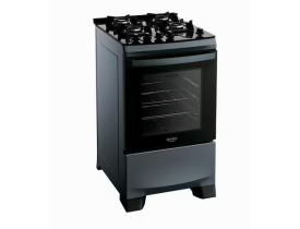 Fogão 4 Bocas Dako Supreme Timer Glass com Mesa de Vidro e Painel Touch Titanium – Bivolt