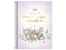 Caderno Tilibra 1 Materia 80 folhas Pooh 