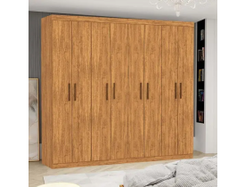 Guarda Roupa Casal 08 Portas e 04 Gavetas Rubi Carioca Cinamomo