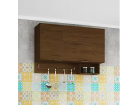 Armário Basculante Bartira Rubi com 2 Portas, 2 Prateleiras e Suporte para Utensílios - Grapia (Cód. Item 11526497)  Outros produtos Bartira