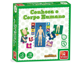 BRINQUEDO PEDAGOGICO MADEIRA CONHECA O CORPO HUMANO BRINCADEIRA DE CRIANÇA 