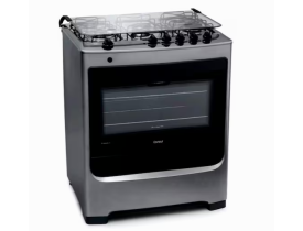 Fogão Consul 5 Bocas CFS5NAR com Mesa de Inox e Acendimento Automático Bivolt - Inox