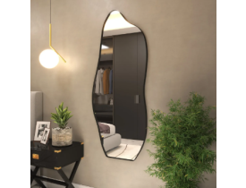 Espelho Orgânico 170x70 Grande Moderno Com Moldura Moldura Preto