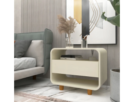 Mesa De Cabeceira 1 Gaveta Innova Off White - Rosafor