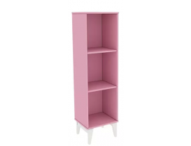 Estante Livreiro Twister Tcil Móveis Quartzo Rosa/Branco