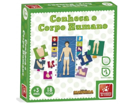 Brinquedo Pedagogico de Madeira Conheça o Corpo Humano