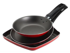 Conjunto 3 Peças Garlic Brinox 7001307 Vermelho