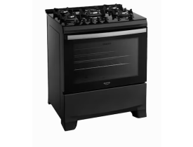 Fogão 5 Bocas Dako Supreme Glass com Mesa de Vidro e Acendimento Automático Preto - Bivolt