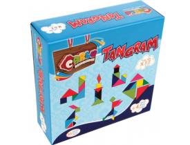 Brinquedo Pedagogico Madeira Tangram 35 Pecas Carlu