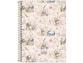 Caderno Tilibra 1 Materia 80 folhas Pooh 