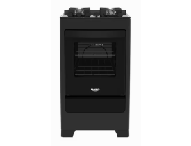 Fogão Dako 4 Bocas Supreme Glass com Mesa de Vidro e Acendimento Automático Bivolt – Preto