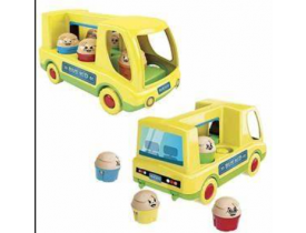 BRINQUEDO EDUCATIVO BUSKID 26CM C/BONECOS GEOMETR MK132 DISMAT