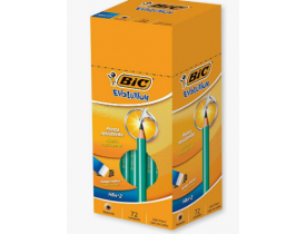 LAPIS PRETO BIC EVOLUTION SEXT. COM BORRACHA COM 72 UNIDADES