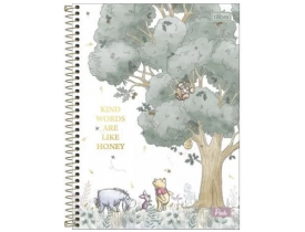 Caderno Tilibra 1 Materia 80 folhas Pooh