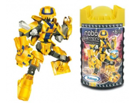 Blocos De Montar Robo Guerreiro Yellow Armor -57 Peças
