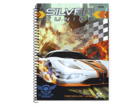 CADERNO SÃO DOMINGOS 10 MATERIAS SILVER TUNING 200 FOLHAS