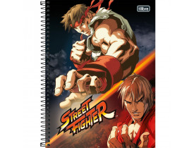 CADERNO TILIBRA 10 MATERIAS STREET FIGHTER 160 FOLHAS