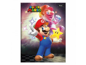 CADERNO FORONI BROCHURÃO 96 FOLHAS SUPER MARIO 