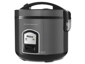 PANELA DE ARROZ ELETRICA PHILCO VISOR GLASS TITANIUM INOX 700 W 127 V