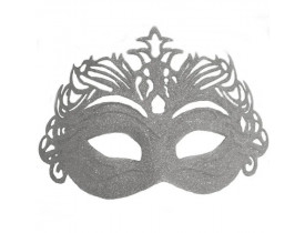 MASCARA DE CARNAVAL GLITTER E ESTRELA