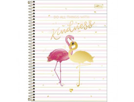 CADERNO CAPA DURA 10 MATÉRIAS ALOHA 160 FOLHAS