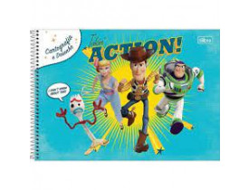 CADERNO DESENHO GRANDE TILIBRA 80 FOLHAS TOY STORY