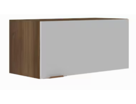 Armário de Geladeira Bartira Línea com 1 Porta - 80cm de largura - Nogueira/Platinum